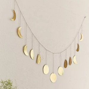 Urban Outfitters hammered metal moon phases garland